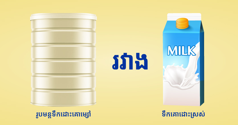 ម្សៅទឹកដោះគោ និងទឹកដោះគោធម្មតា៖  មួយណាសាកសមសម្រាប់សុខភាពកុមារ?